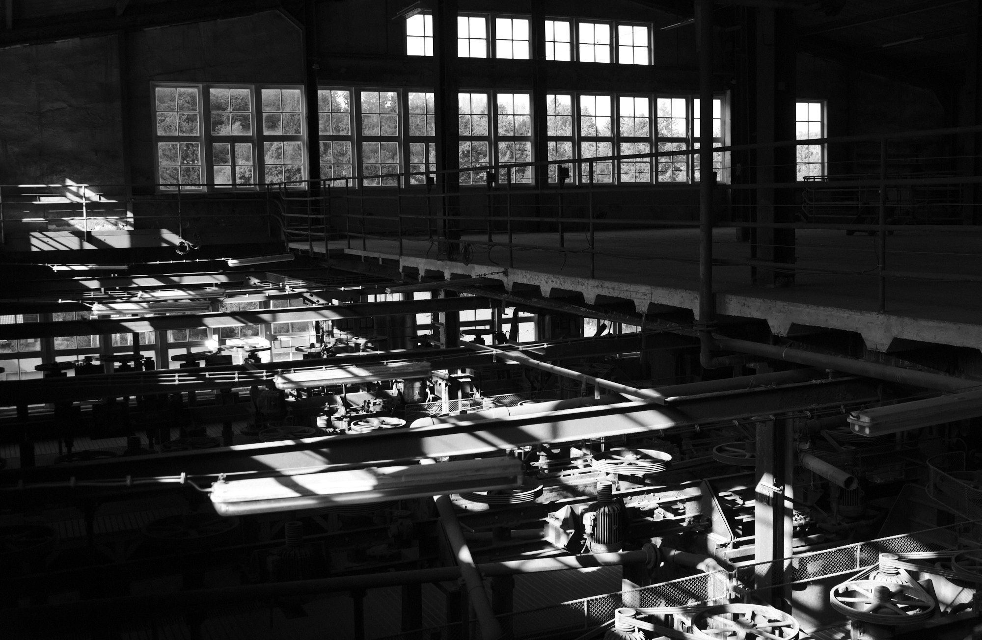 DLEP3344 Blick in den Innenbereich der Erzaufbereitung am Rammelsberg im Harz. Ein Werrbebild für den Fotografie-Bildungsurlaub Industriekultur in Goslar.